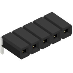 Socket header, 5 pole, pitch 2.54 mm, angled, BL LP 3 5 S