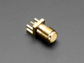 Adafruit Edge-Launch SMA Connector for 1.6mm / 0.062" Thick PCBs