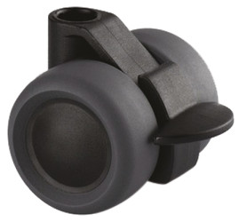 Koło samonastawne średnica kabla 40mm Otwór nieprzelotowy Tente 40kg wysokość całkowita 47mm