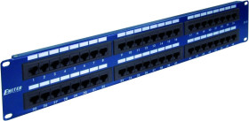 Panel 19, 48 x RJ45 UTP kat. 5e (2U) niebieski DCN/PPFA652K488C5E