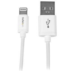 StarTech.com Kabel USB z gniazdem IC Męski Złącze A USB typu A Złącze B Lightning Męski dł. 1 m USB 2.0 kolor: Biały