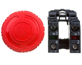Przycisk bezpieczeństwa 22mm 1Z 1R IP66 przez obrót XB5AS8445