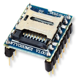 Moduł odtwarzacz dźwięku MP3 - WTV020-SD do Arduino 3.3V ADCPM 4-bit WAV