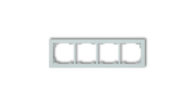 Deco Ramka Poczwórna Deco Pastel Matt Lodowy Błękit 47Dr-4