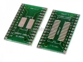 Adapter DIP28 na SSOP28 Zielona