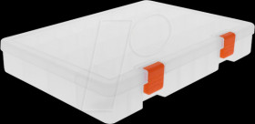 18350 Transparent empty plastic box with 36 compartments