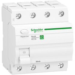 RCCB, Typ A, 4-biegunowy, 40A, 30mA, Schneider Electric, R9R Resi9 400V ac
