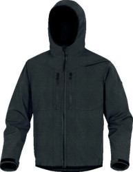 Bluza z tkaniny Softshell z poliestru, 3 warstwy laminowane, kolor Czarny, rozmiar: L, HORT2NNGT