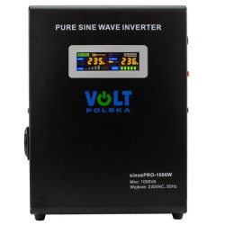 Zasilacz awaryjny przetwornica SINUS PRO W 12/230V 700W/1000VA 20A