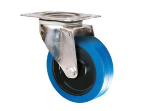 Koło samonastawne średnica kabla 80mm Płyta Guitel Hervieu 100kg wysokość całkowita 108mm