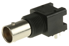 Złącze koncentryczne Montaż na płytce drukowanej Żeński 50Ω typ złącza Złącze BNC 0 to 4GHz Przepust