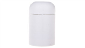 Oprawka Izolacyjna Fobos E14 Z Płaszczem Gładkim Biała Ote14-03/0/T