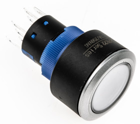 Nasadka przełącznika Chwilowy DPDT średnica wycięcia 22.2mm, montaż panelowy RS PRO