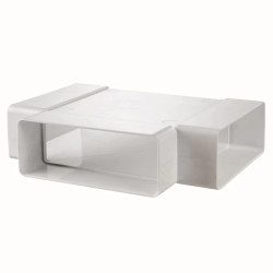 Trójnik poziomy 204x60mm biały 582