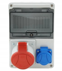 Rozdzielnica budowlana Mak 7M 32A/5P + Gs 230V 02.061