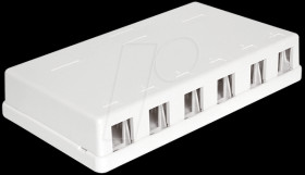 86227 Delock keystone 6-port empty enclosure