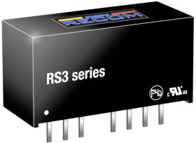 RECOM RS3-1215S Przetwornica DC/DC, do PCB 15 200 mA 3 W Ilość wyjść: 1 x Content 1 szt.