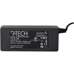 R-TECH 857086 AC/DC Adapter 24vdc 2.5amp C14 Desktop
