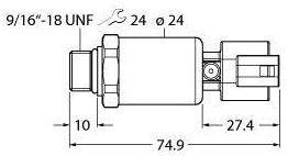 Turck Przetworniki ciśnienia 1 szt. PT400R-2121-U6-DT043P