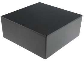 Obudowa Aluminium odlewane szerokość zew. 250 mm długość zew. 250 mm wys. zew. 100 mm RS PRO Czarny