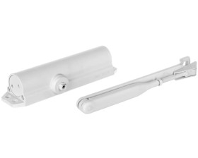 Samozamykacz z ramieniem do drzwi lewych/ prawych 1100mm 180 stopni biały DC120EVI