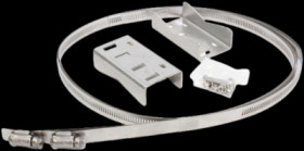 Mast mounting kit, stainless steel, (L x W x H) 279 x 140 x 25 mm, silver, PMB5057KIT2