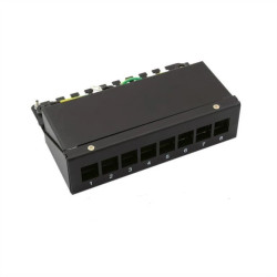 VALUE Uchwyt na moduł Keystone, 8 portów, czarny