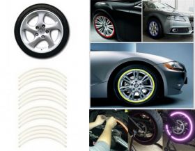 NAKLEJKI ODBLASKOWE NA KOLO SILVER