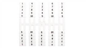 Oznacznik Elastyczny Do Złączek Szynowych Eo4 /1-10/ 20X10szt. 003901753