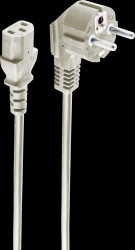 BS60006-5GR Earthed contact plug 90°/non-heating appliance socket, CEE7/7-C1