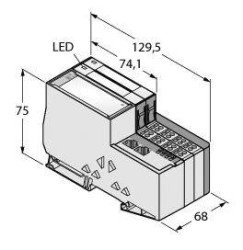 Rozdzielacz czujnik / element wykonawczy, pasywny Turck TI-BL20-E-EN-4 7030615 1 szt.