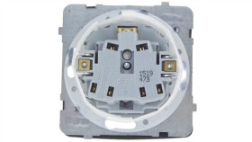 Karo Gniazdo Bryzgoszczelne Z/U Ip44 Klapka Biała Gph-1Sz/M/00/W