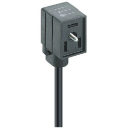 Kabel konfekcjonowany jednostronnie zakończony złącze zaworowe typ B 3-pinowe VB 1D-3-2-205/5 M