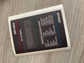 Amstrad 128k Colour Keyboard &amp;amp; color layout sticker ENGLISH