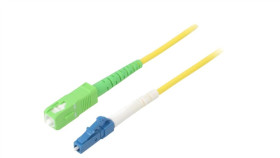 Sca-Lcu/Os2-100Yl Patch Cord Światłowodowy Os2 Lc/Upc,Sc/Apc 10M Lszh Żółty