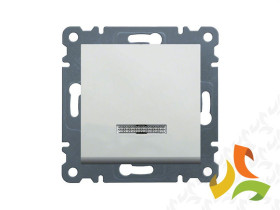 LUMINA Wyłącznik schodowy kontrolny biały WL0220 HAGER