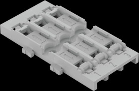 221-2523 Fastening adapter for screw fastening 3-fold
