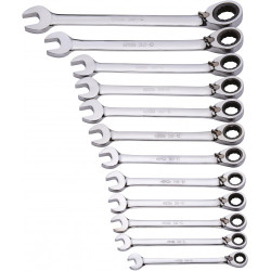 Uniwersalny klucz zapadkowy Klucz płasko-oczkowy z grzechotką SAM długość 290 x 98 x 62 mm Nie