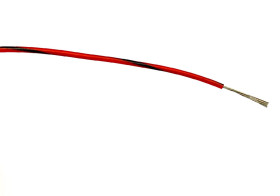 Przewód montażowy 0,5 mm2 Czarny/Czerwony RS PRO PVC 1000 V AC dł. 100m 16/0,2 mm 85°C Norma wojskowa 61-12 część 6