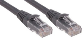 Kabel kategorii 6, Szary, Wtyk RJ45/męski RJ45dł.: 1m, mat. koszulki: LSZH