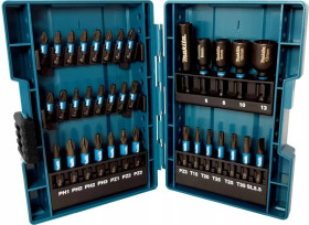 Zestaw końcówek wkrętakowych i nasadek 35szt. Impact Black B-66880