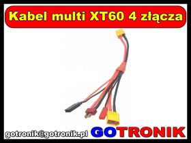 Kabel multi XT60 4 złącza
