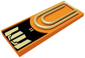 Xlyne clip/me TRUE DOCUMENT Pendrive USB Opakowanie zastępcze 8 GB pomarańczowy CA08CO002 USB 2.0