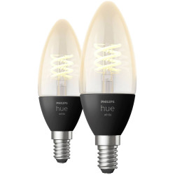 Philips 871951430221100 Hue LED Light Bulb Pack of 2 E14 Filament Warm White