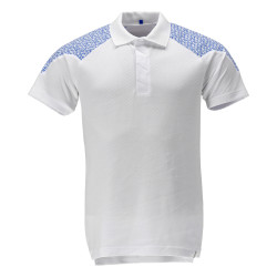 20083 Polo Shirt 6XL white/azure blue
