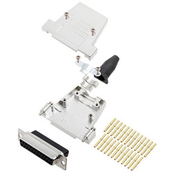Encitech 6355-0089-13 D-Sub Receptacle set 25 Pins Crimp 180&#xB0; 1pc