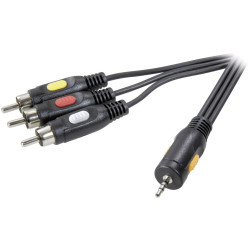 SpeaKa Professional SP-7869872 Audio &amp; Visual Cable Black 2m