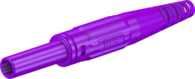 4 mm socket, screw connection, 2.5 mm², CAT II, purple, 66.9155-26