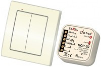 ZSZ-RZB04 Wyłacznik sieciowy radiowy dopuszkowy - 2 kanałowy - wyłącznik klawiszowy