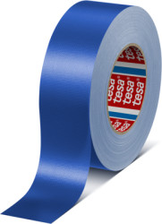 Fabric tape, 50 x 0.26 mm, PE extruded fabric, blue, 50 m, 04688-00023-00